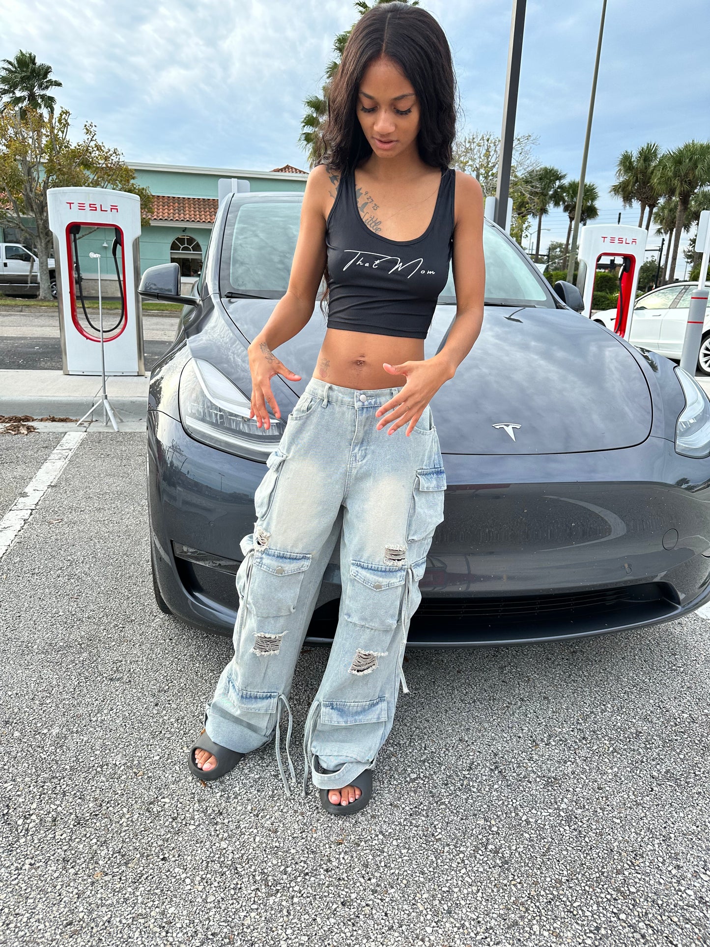That Mom Baggy Cargo Pants