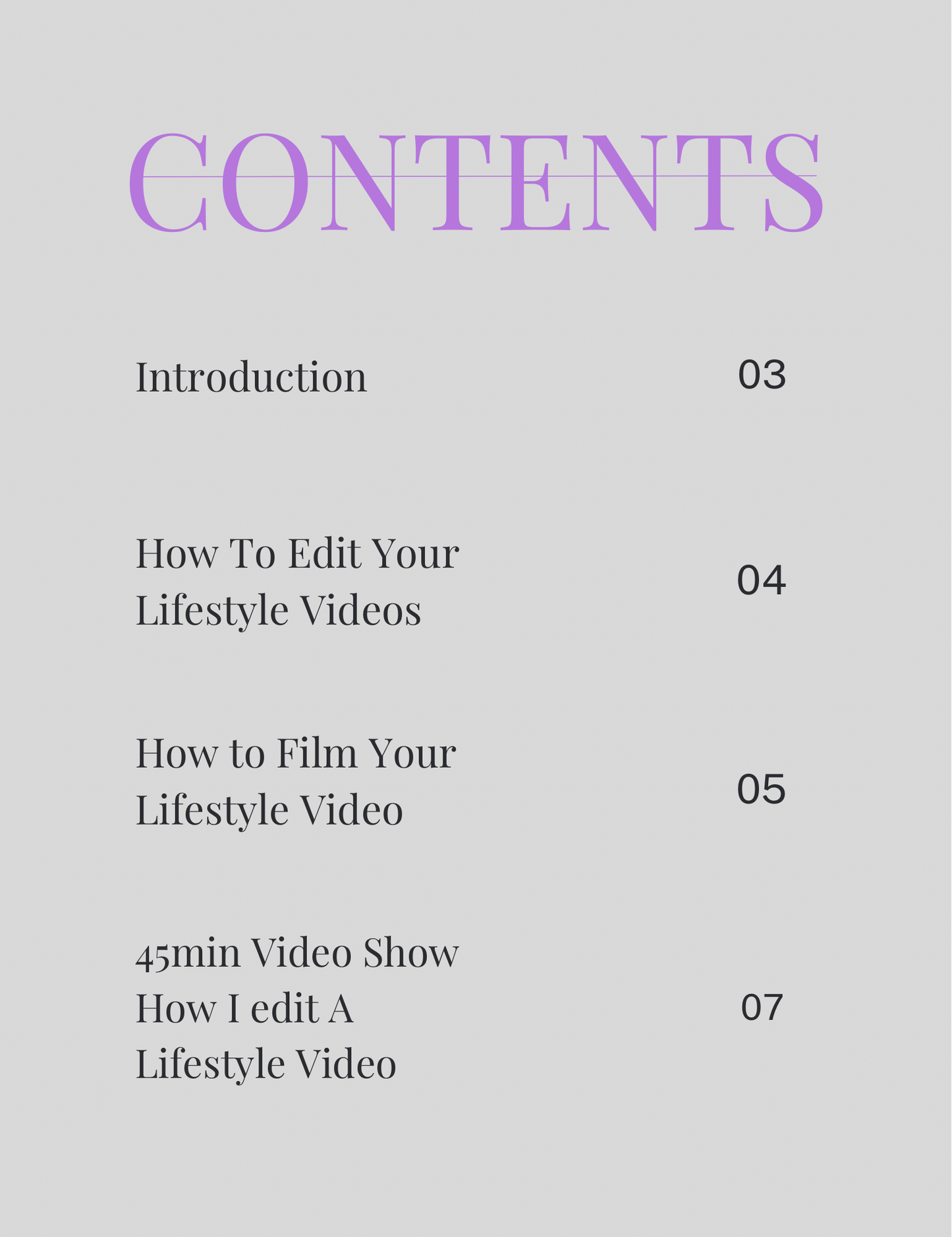 How To Edit Lifestyle Content Course